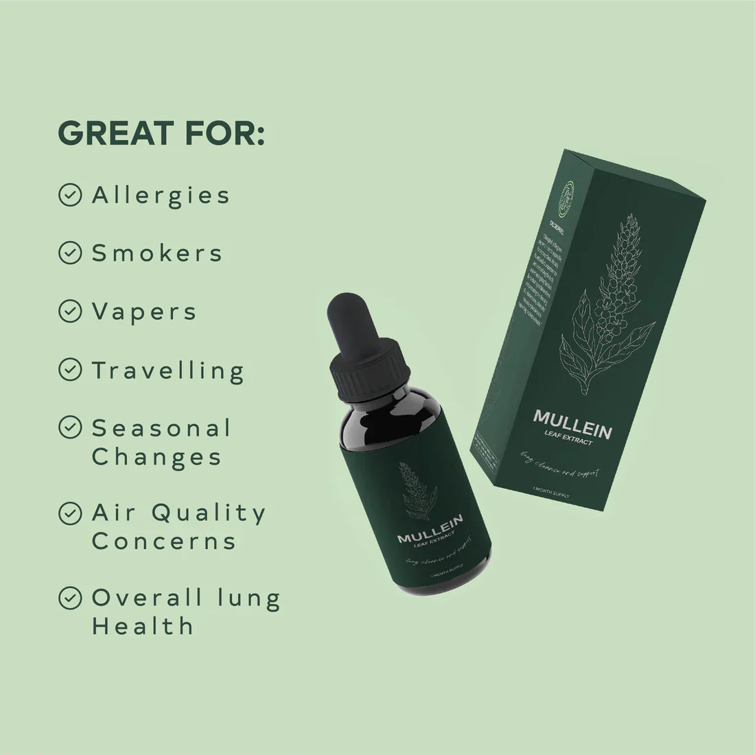 Mullein Leaf Extract Drops