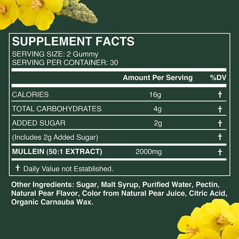 Mullein Leaf Extract Gummies