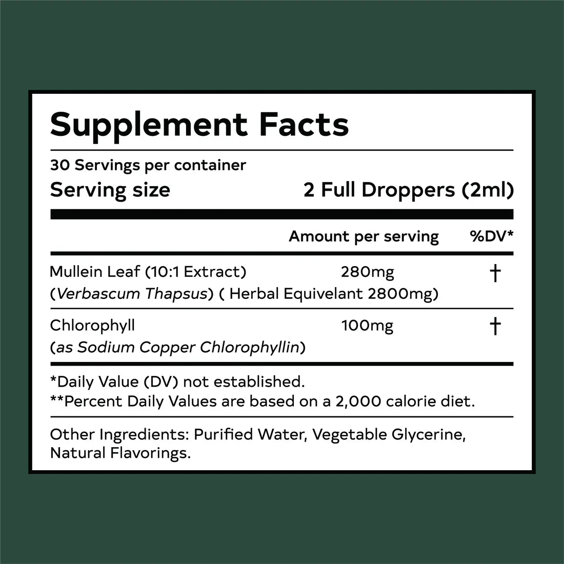 Mullein Leaf Extract Drops